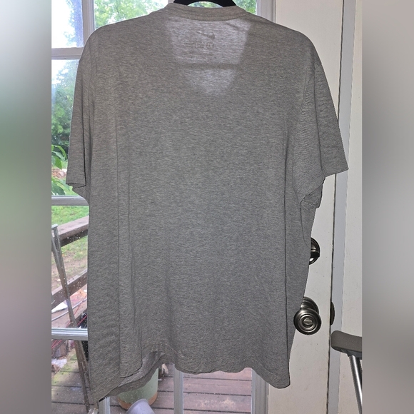 Nike Gray "Just Do It" Tee | XL | Purple & Orange Swoosh | Flawed - Picture 3 of 4